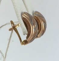 Серьги золотые 585 проба, арт.6431 d - Каменец-Подольский