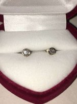 Продам серьги сережки с бриллиантами гвоздики пуссеты - Чернигов