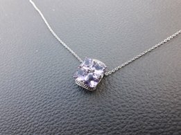 Женское серебряное ожерелье с камнем аметист - Киев