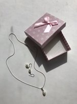 Жемчуг, серебро 925, серьги, подвеска - Киев