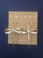 Серьги серебряные Tweeds Стрекоза Новые 925 проба - Киев