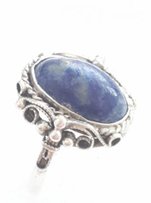Шикарный серебрянный перстень с натуральным лазуритом. - Каменец-Подольский