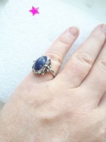 Шикарный серебрянный перстень с натуральным лазуритом. - Каменец-Подольский