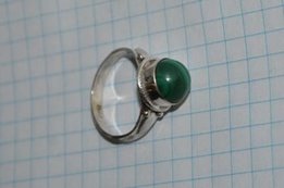 Шикарное серебрянное колечко с малахитом - Каменец-Подольский