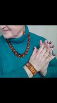 Янтарные бусы, серьги, браслет Набор - Каменец-Подольский