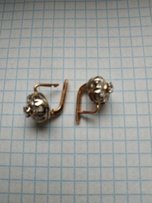 Серьги из золота с бриллиантами - Харьков