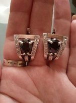 Серьги с кольцом серебро - Одесса