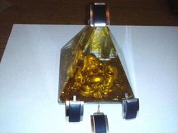 Серебряный комплект с пластинами золота и каучука - Запорожье