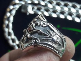 Серебряное мужское кольцо - Николаев