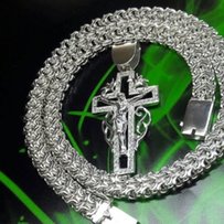 Серебряная цепочка с крестом - Кременчуг