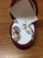 Сережки срібні серьги серебро з позолотою - Коломыя
