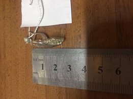 Сережки срібні серьги серебро з позолотою - Коломыя