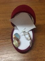 Сережки срібні серьги серебро з позолотою - Коломыя