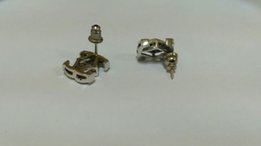Серьги Шанель,брилианты, золото 750 проба. - Киев