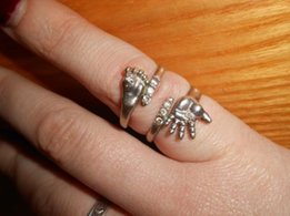 Серебряное колечко ножка с камушками - Никополь