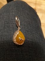 Серьги. Серебро 925. Color - yellow. - Киев
