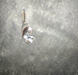 Серебряная подвеска с золотой вставкой, серебро кулон подвес, кулончик - Харьков