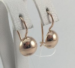 Серьги золотые 583 проба, СССР, арт.4333 A - Запорожье