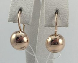 Серьги золотые 583 проба, СССР, арт.4333 A - Запорожье