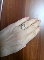 Комплект кольцо и серьги с жемчуом - Харьков