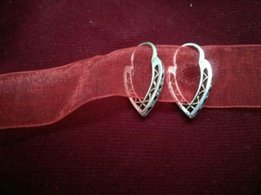 Серьги из серебра с позолотой и циркониями - Киев