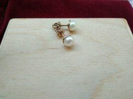 Серьги из серебра с позолотой и циркониями - Киев