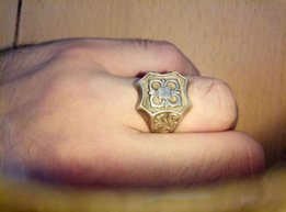 Перстень, кольцо из серебра 925 пробы (печатка) - Киев