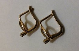 Серьги. Золото. Платина. СССР - Мариуполь