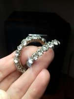 Серьги бижутерия с камнями очень блестят - Краматорск