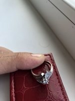 Кольцо белое золото с брильянтами - Сумы
