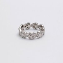 Кольцо «The Heart» 585° из белого золота с бриллиантами 1.35ct (45 шт) - Харьков