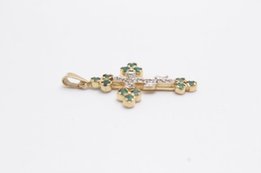 №5369 Крестик инкрустированный драгоценными канями (18K) Jerusalem - Харьков