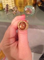 Серебрянное кольцо с солнечным камнем - Одесса