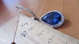 Серьги с кристаллами из горного хрусталя - Полтава
