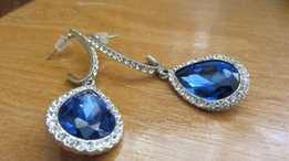 Серьги с кристаллами из горного хрусталя - Полтава