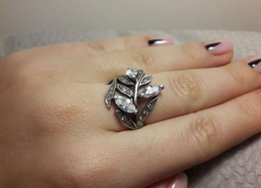 Кольцо серебро, 925 пробы, проба , серебряное с камнем, камнями - Днепр