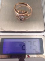 Кольцо золотое золото дёшево 16 16.5 - Киев