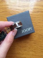 Серебряное кольцо JOOP! с кожаной вставкой - Донецк