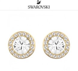 Серьги Swarovski золотые - Луганск