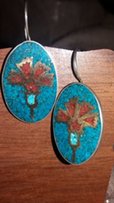 Продам комплект серьги+кулон,серебро+натуральные камни,экв.100$ - Харьков