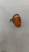 Кольцо винтаж. Серебро 875, колечко 20 р. перстень + Янтарь настоящий - Краматорск