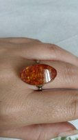 Кольцо винтаж. Серебро 875, колечко 20 р. перстень + Янтарь настоящий - Краматорск