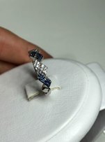 Кольцо с бриллиантами и сапфирами - Киев