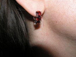 Серёжки прелесный гранат - Харьков