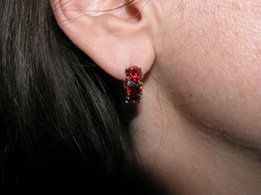 Серёжки прелесный гранат - Харьков