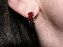 Серёжки прелесный гранат - Харьков