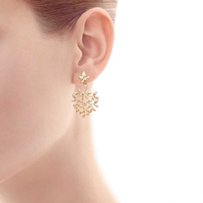 Серьги Tiffany & Co Paloma Picasso оливковая ветвь, желтое золото - Киев