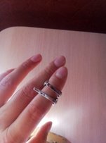 Серебряные серьги с золотом - Николаев