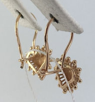 Серьги золотые 585 проба, арт.5997 d - Сумы
