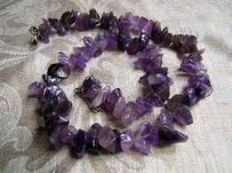 Женские бусы из натурального аметиста, 50 см. - Николаев